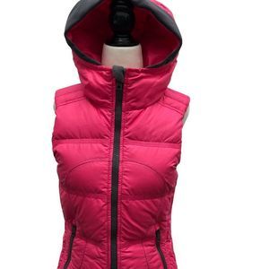 RARE Lululemon Peace of Mind Reversible Down Vest Hooded Jacket EUC